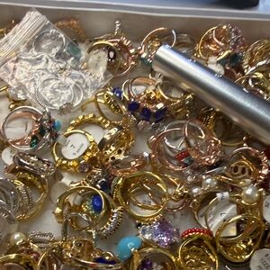 Elegant Gold and Silver Women's Ring Set